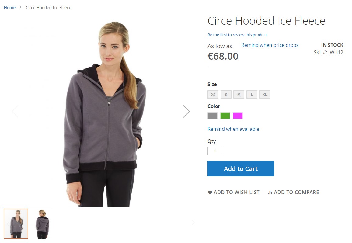 Magento 2 module for price and stock alert